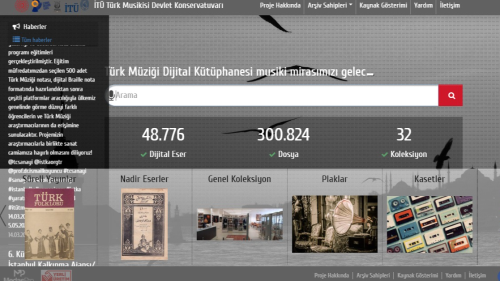 İTU TMDK Türk Müziği Kültürel Mirasının Dijitalleştirme Projesi